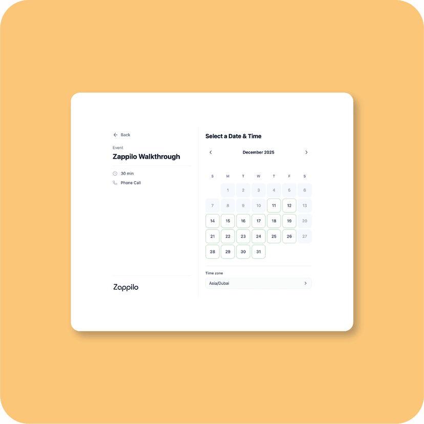 Integration interface mockup