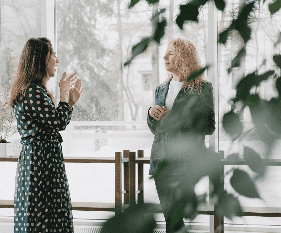 Marketing expert discussing strategy